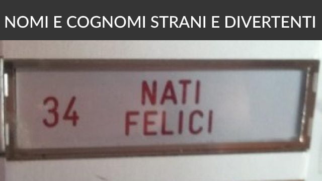 nomi e cognomi