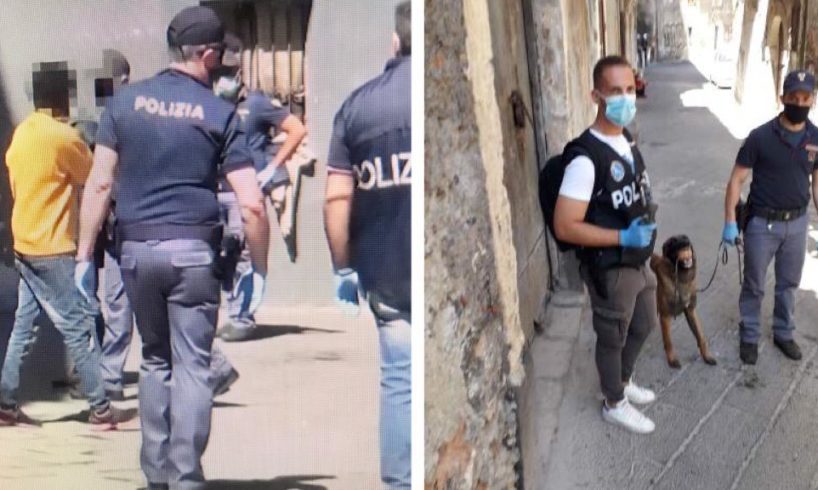 Catania, Polizia passa al setaccio il quartiere San Berillo: 7 extracomunitari arrestati per spaccio di droga