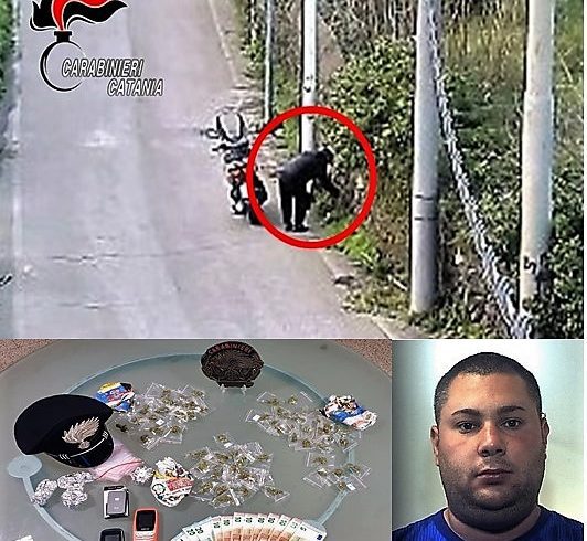 Gravina di Catania, nasconde la droga nei muri in pietra lavica: 25enne ai domiciliari