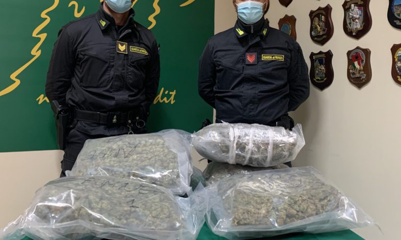 Catania, sequestrati 7 kg di ‘skunk’: arrestato 43enne di Motta S. Anastasia