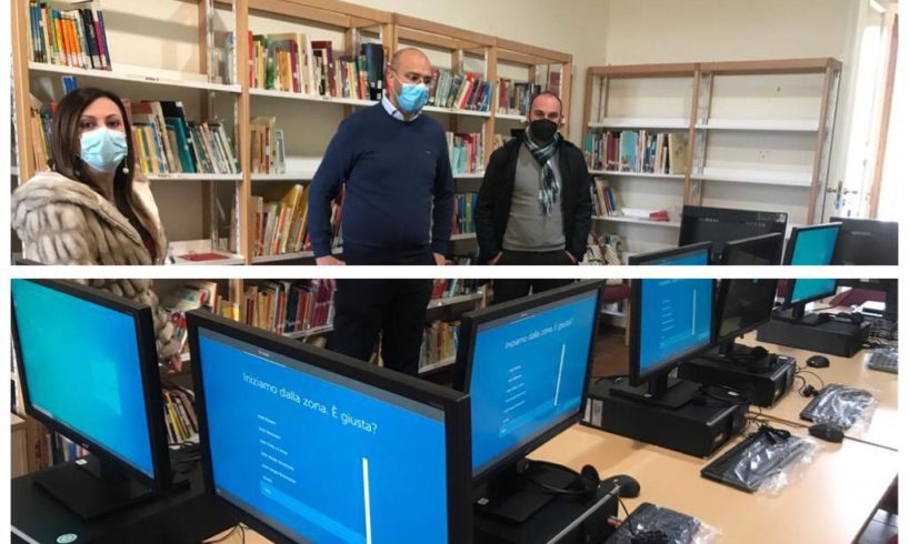 Biancavilla, da lunedì attiva la ‘Sala Computer e Formazione”: 8 postazioni multimediali nella biblioteca