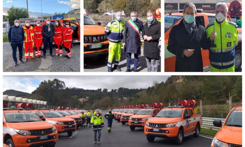 Volontariato, mezzi nuovi alla Protezione Civile di Paternò, Belpasso e Adrano: ieri la consegna a Pergusa
