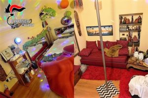 Catania, in via Trigona casa a luci rosse con palo per ‘lap dance’: arrestato 42enne di Palagonia