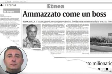 Biancavilla, arrestato pregiudicato 46enne: deve scontare ergastolo per l’omicidio di una guardia campestre di Paternò