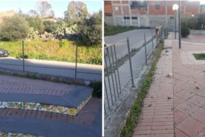 Paternò, Piazza Tricolore nel degrado: pezzo dopo pezzo si sono rubati la ringhiera