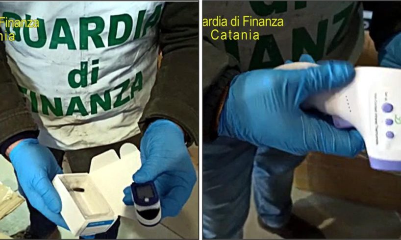 Misterbianco: GdF sequestra termometri e saturimetri farlocchi assieme a 300 mila giocattoli contraffatti (VIDEO)