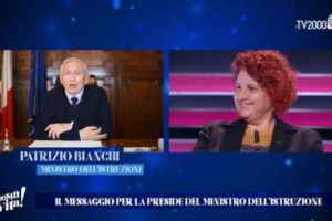 Scuola, il ministro elogia in tv la preside del ‘Duca degli Abruzzi’ Morsellino: “E’ riuscita a tenere uniti i ragazzi più difficili”