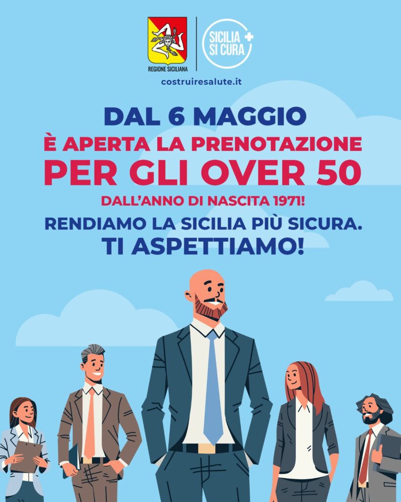Catania, da giovedì 13 vaccinazioni per gli ‘over 50’ senza patologie: prenotazioni dalle 20 di stasera. In provincia 9 centri