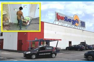 Riposto, fa il pieno di alcolici nel carrello e tenta la fuga dall’uscita di sicurezza: 23enne arrestato per furto
