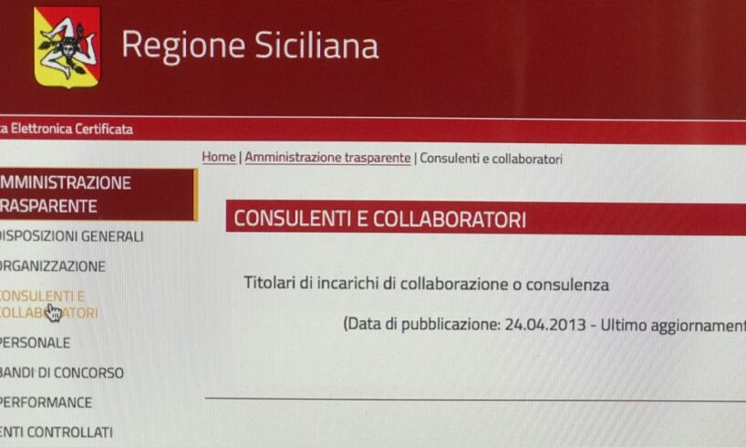Sicilia: “Alla Regione incarichi e consulenze ‘nascosti’ nel sito”. La denuncia di Schillaci (M5S) dopo ‘Striscia la Notizia’
