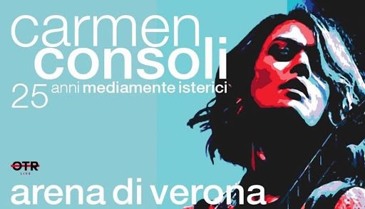 Il ritorno dal vivo di Carmen Consoli: all’Arena di Verona concerto-evento il 25 agosto