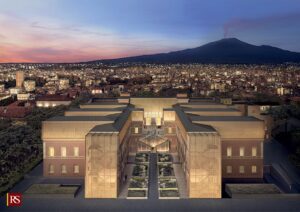 Il Museo dell’Etna nell’ex ospedale ‘Vittorio Emanuele’ di Catania: sei settori su una superficie di 8 mila mq