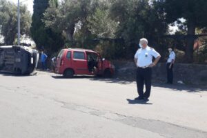 Motta Sant’Anastasia, scontro tra due auto lungo la SP 13: due feriti