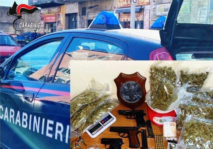 Catania: armi, droga e monete false nel garage-rifugio: 39enne arrestato in flagranza
