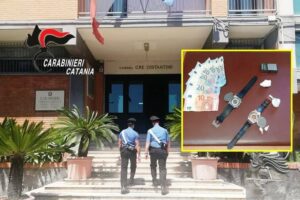Acireale, dosi di cocaina dentro l’orologio svuotato: arrestato spacciatore 54enne