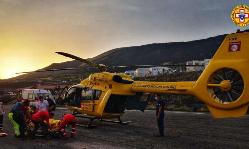 Nicolosi, ciclista cade nell’area del Rifugio Sapienza: intervento del Soccorso Alpino
