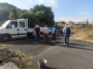 Paternò, contratti di quartiere: sopralluogo di sindaco e assessori in uno dei cantieri