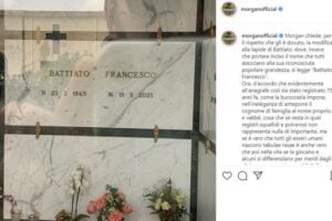 Morgan: “Cambiate il nome di Battiato sulla lapide: “Franco e non Francesco”