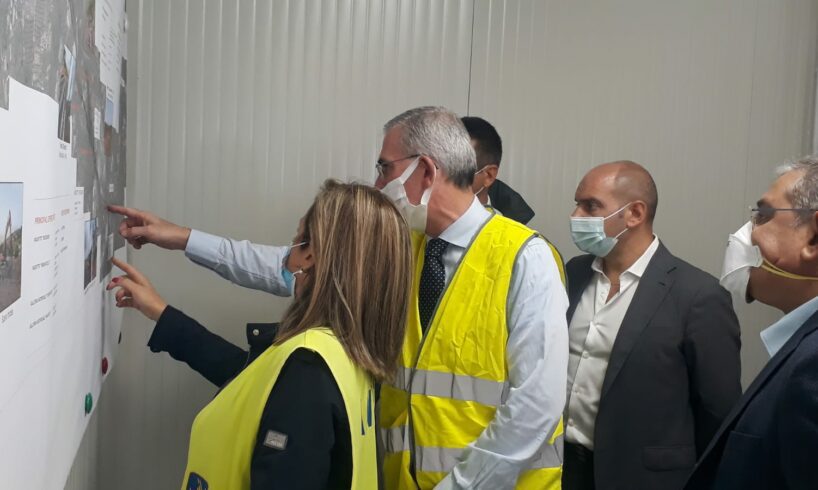Adrano-Bronte SS. 284, l’assessore Falcone visita il cantiere: lavori da realizzare in due anni