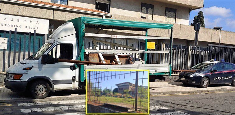 Mascalucia, tagliano la rete con la cesoia e rubano materiale edilizio: 28enne arrestato, denunciato un minore