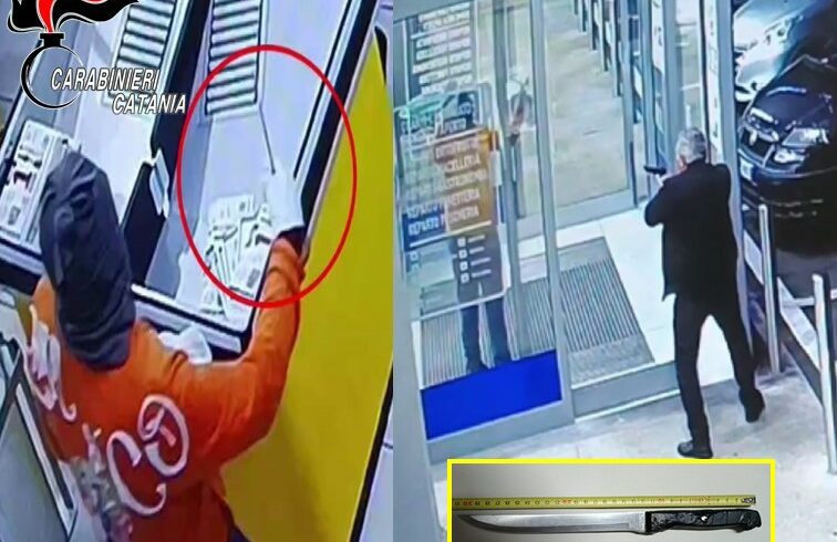 Paternò, catturato il rapinatore seriale dei supermercati: ha 48 anni, usava un coltello da macellaio (VIDEO)