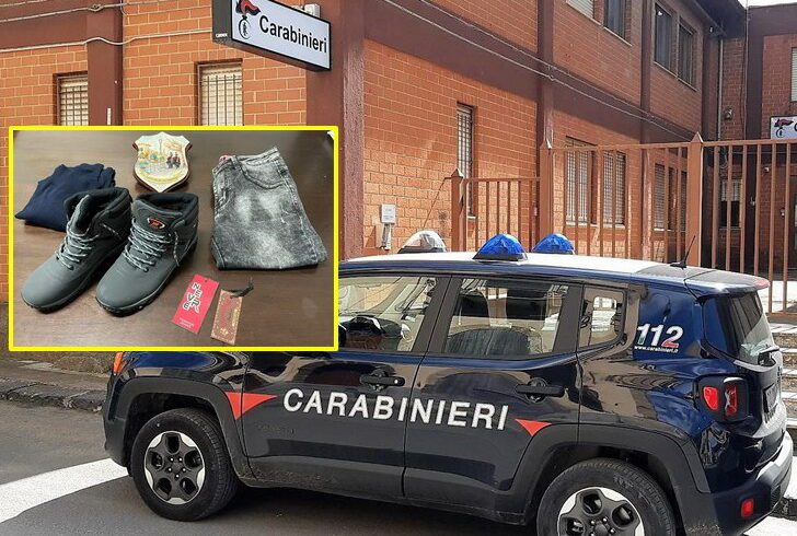 Grammichele, lascia nel camerino i vestiti vecchi e indossa a più strati quelli nuovi: 21enne denunciato