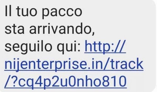 Torna la truffa del messaggio “Il tuo pacco sta arrivando”: non bisogna cliccare sul link