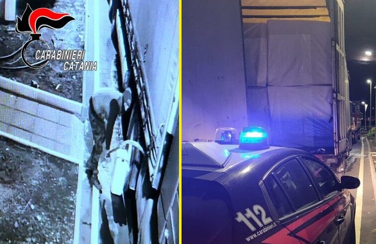 Catania, rubano 120 litri di gasolio dal Tir mentre l’autista dorme: arrestati un 40enne e una 27enne