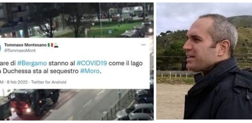 “Le bare di Bergamo come il lago della Duchessa”: il tweet del giornalista Montesano jr. scatena le polemiche