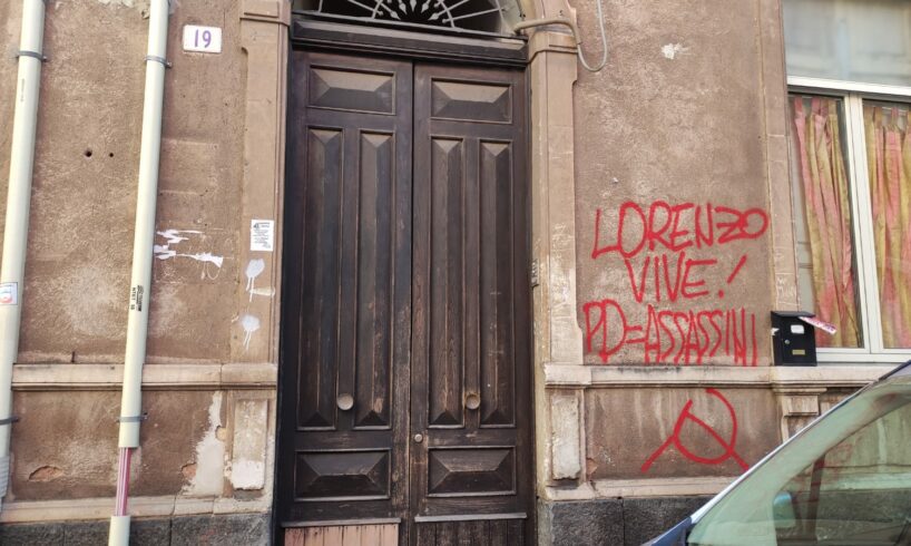 Catania, scritte intimidatorie nella sede del Pd. Villari: “Le minacce non ci fermeranno”