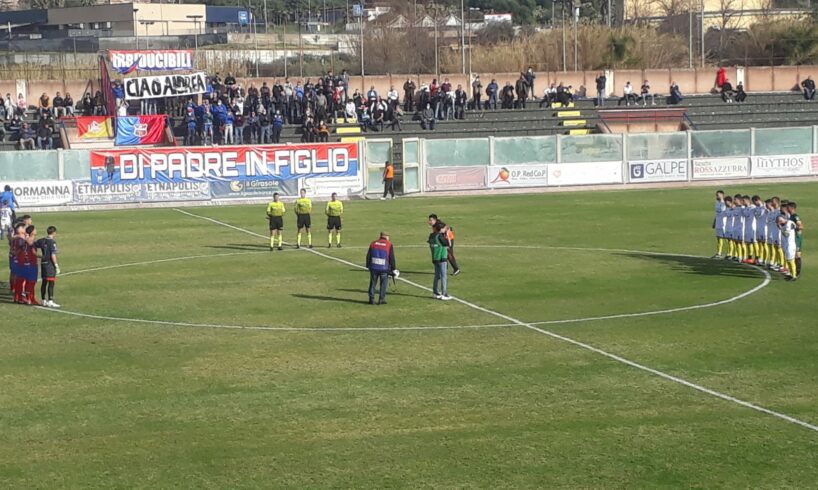 Paternò, vittoria sofferta e meritata dei rossazzurri sul Giarre e dedicata ad Andrea Messina