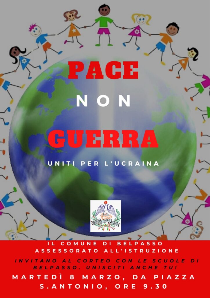 Belpasso, l’8 marzo un corteo per dire NO alla guerra: alle 9.30 in Piazza Sant’Antonio