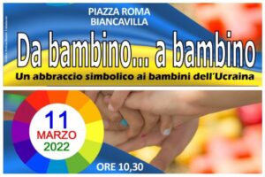 Biancavilla, flash mob per i bambini dell’Ucraina: venerdì 11, organizzato dall’ICS “Bruno”