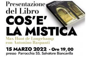 Biancavilla, il vescovo Raspanti presenta il libro sulla mistica: nella chiesa del SS. Salvatore
