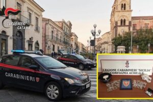 Aci Catena, pusher 21enne trovato in possesso di dosi di marijuana pronte per la vendita: arrestato