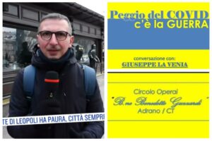 Adrano, l’inviato della Rai La Venia racconta la guerra e anche il covid: al Circolo Operai in diretta streaming