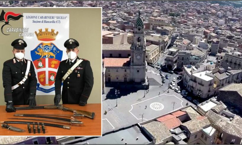 Biancavilla, carabinieri arrestano 40enne con l'accusa di maltrattamenti in famiglia e detenzione illegale di armi