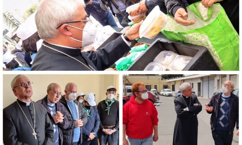 Catania, l’Arcivescovo Renna visita l’Help Center della Caritas: “Qui i poveri si sentono abbracciati”