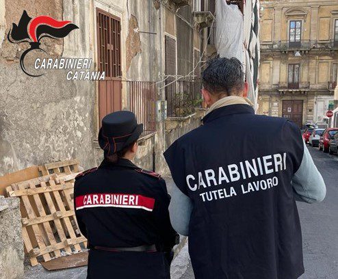 Catania, controlli nei cantieri edili contro il lavoro sommerso: denunce e sanzioni