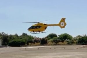 Paternò, ciclista 45enne ferito dopo incidente autonomo: soccorso in eliambulanza