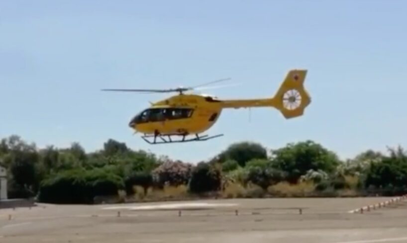 Paternò, ciclista 45enne ferito dopo incidente autonomo: soccorso in eliambulanza