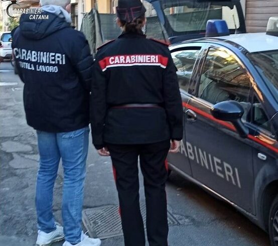 Biancavilla e S. M. di Licodia, controlli nei cantieri di Piazza Sgriccio e Parco comunale: 13 lavoratori regolari, un denunciato