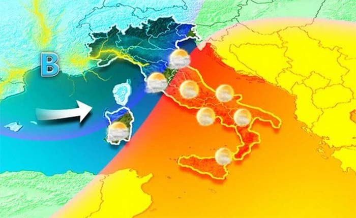 Meteo, Italia spaccata in due: in Sicilia punte di 40 gradi, piogge e temporali al Nord