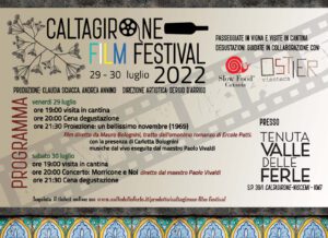 Vino-Cibo-Cinema, al via il ‘Caltagirone Film Festival’: due serate celebrano le eccellenze. Il ricordo di Bolognini e Morricone