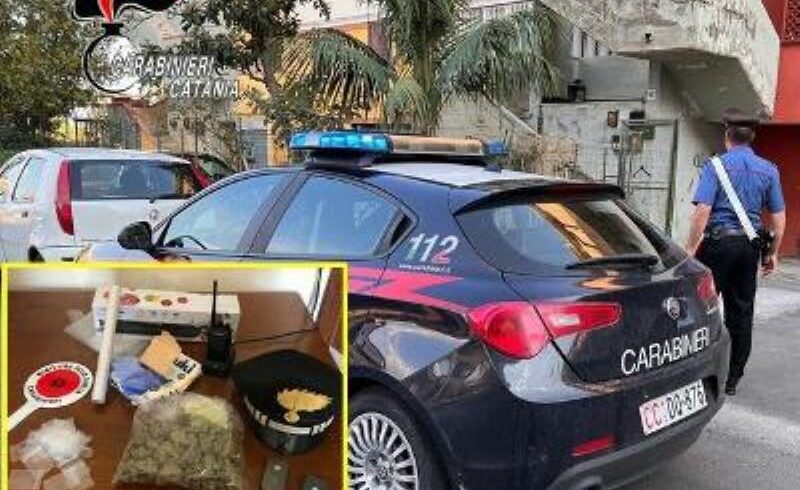 I Carabinieri del Nucleo Operativo della Compagnia di Catania Fontanarossa hanno arrestato un catanese 65enne, sorpreso nella flagranza di reato di detenzione di sostanze stupefacenti ai fini di spaccio.