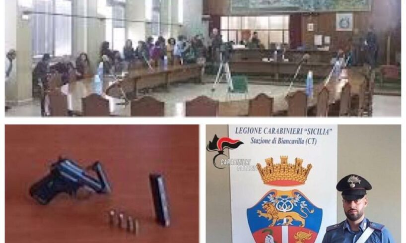 Adrano, nell’auto del consigliere comunale una Beretta cal. 6.35 con matricola abrasa: sull’arma esami tecnico-balistici
