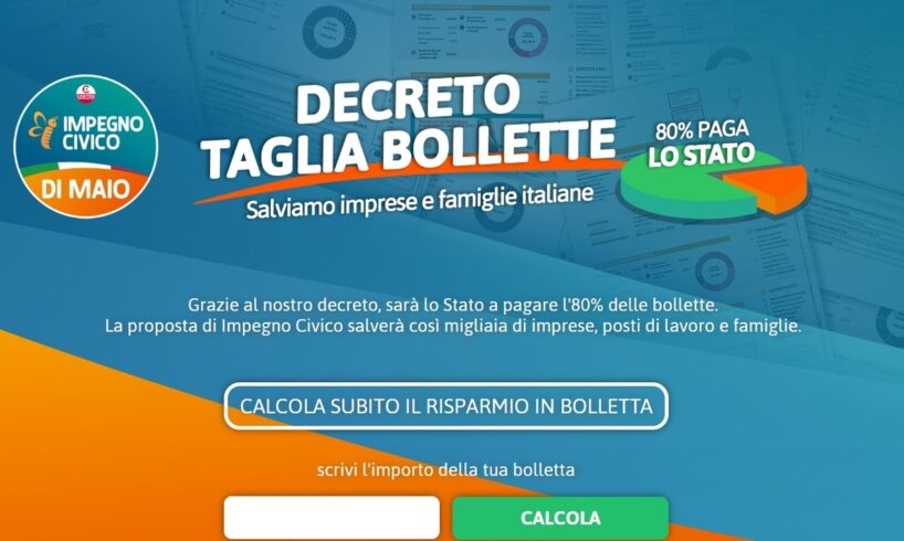 Boom per il sito ‘Taglia-Bollette’ lanciato da Di Maio: per calcolare il risparmio 100 mila accessi in poche ore