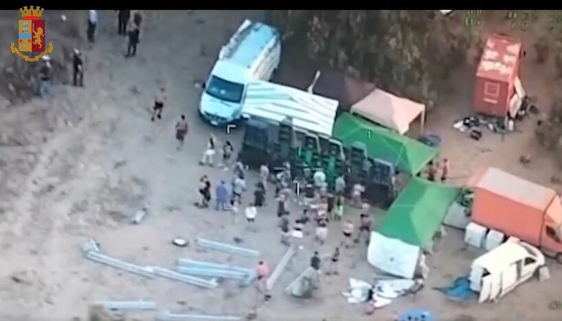 Mazzarino, 70 persone fermate prima dell’inizio del rave party: arrivate con camper e autocarri