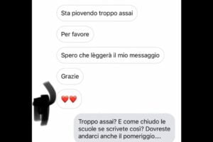 San Giorgio a Cremano, studente al sindaco: “Chiuda le scuole. Piove troppo assai”. La risposta ironica: “Se scrivete così come le chiudo?”
