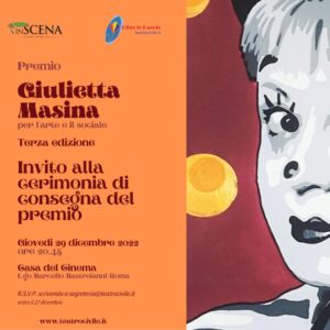 Roma, all’attrice e circense Liana Orfei il ‘Premio Giulietta Masina’: ideato dall’adranita Pascal La Delfa  